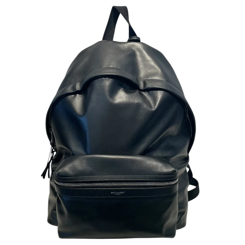 SAINT LAURENT/Backpack/Leather/BLK/CITY BAG LND534957-1221