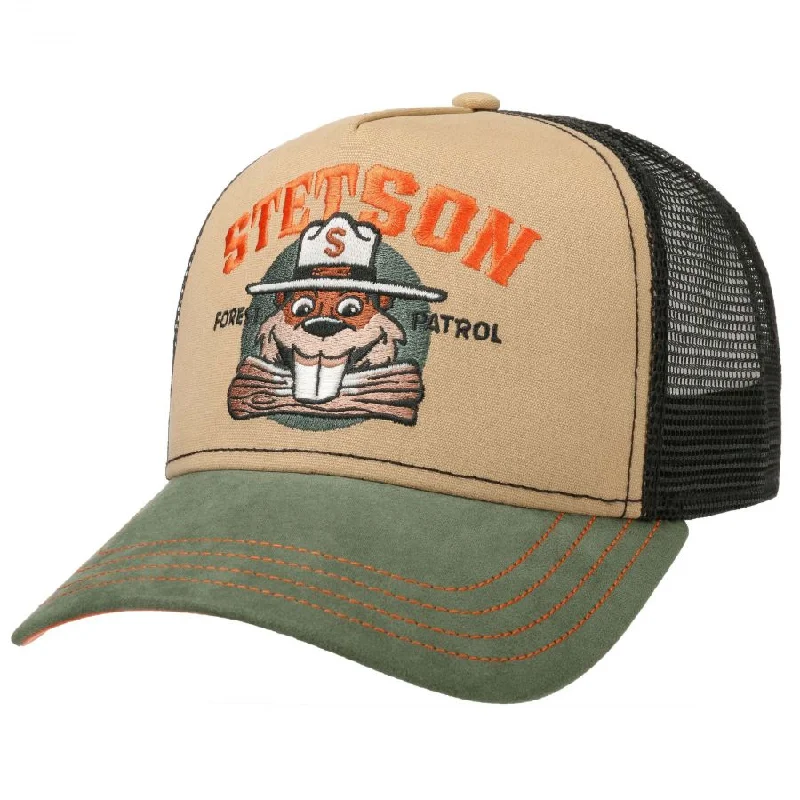 Washed cap with soft vintage feel -Stetson Trucker Cap 7751155