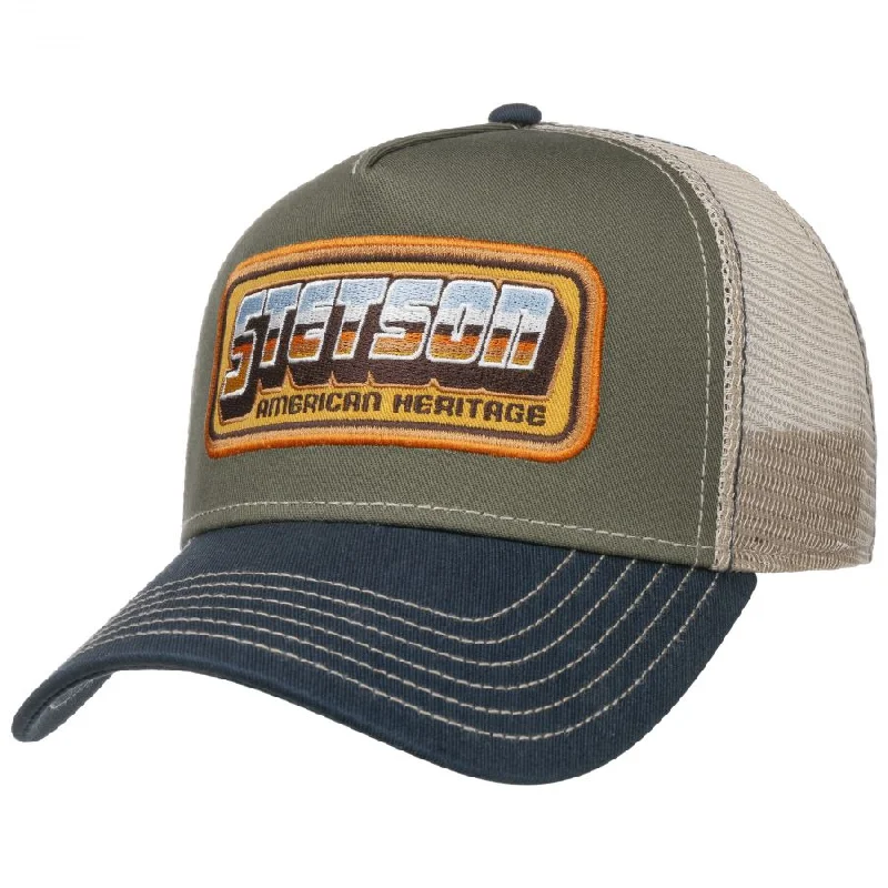 Stylish snapback cap for urban street style -Stetson Trucker Cap 7751196