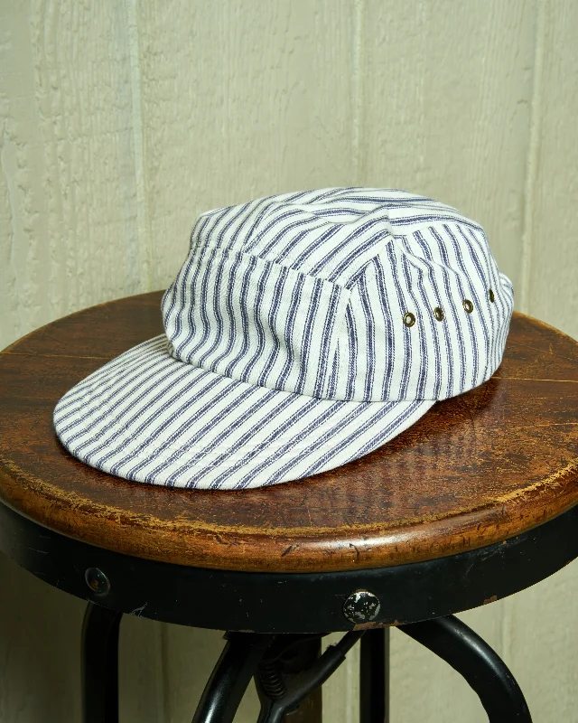 Classic navy cap for timeless wardrobe staple -Mountain Walker in Mattress Ticking Stripe