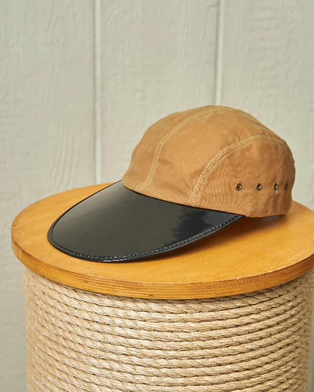 Canvas baseball cap for long-lasting wear -Oysterman in Acorn Waxed Canvas