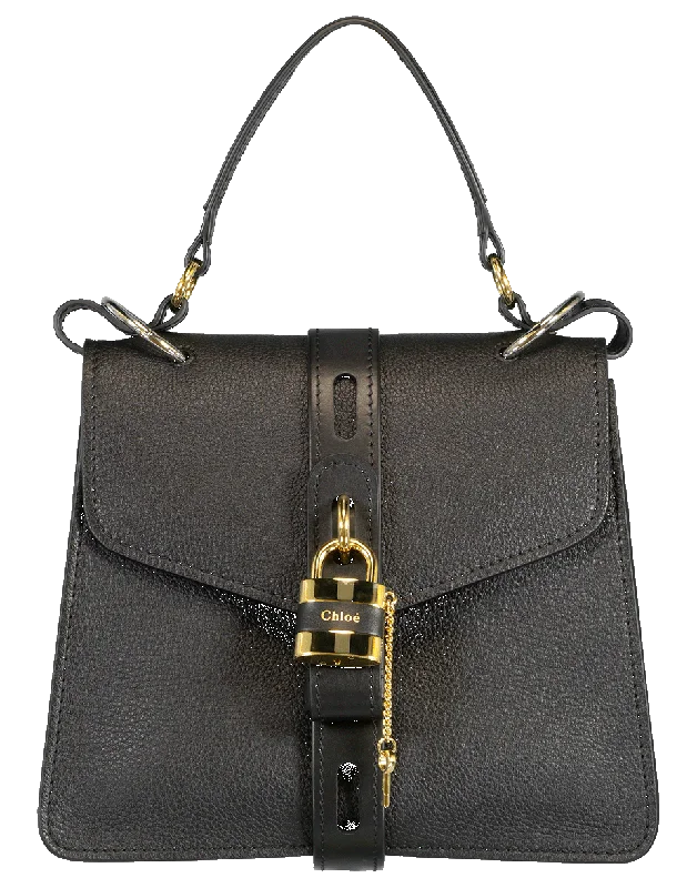 Black Small Aby Lock Bag