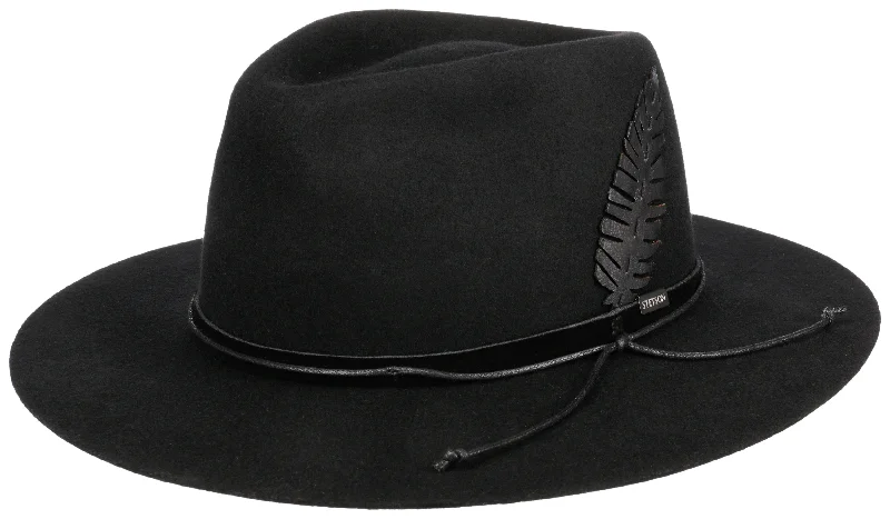 Vintage washed cap for faded cool look -Stetson 2598134 Nashville Black