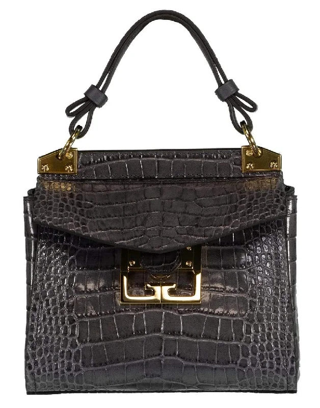 Grey Croco Mini Mystic Bag