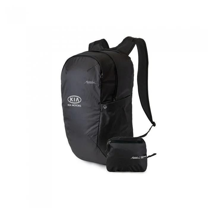 Eco-conscious backpack with sustainable fabric choices -Matador On-Grid Packable Customized Backpacks, Black