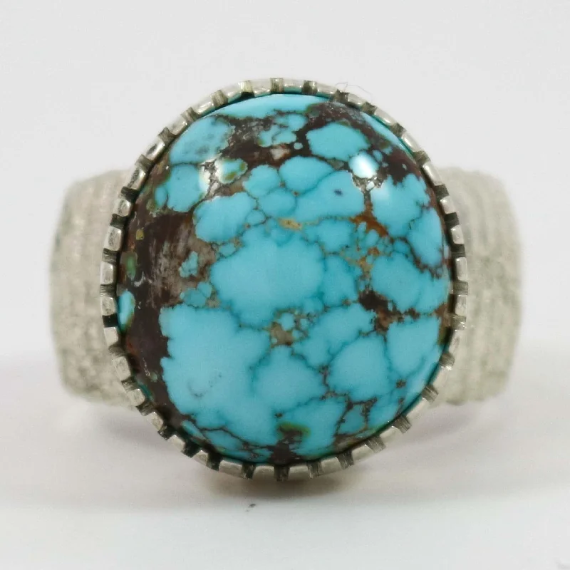 Rings with vintage-inspired rose-cut diamonds -Hidden Valley Turquoise Ring