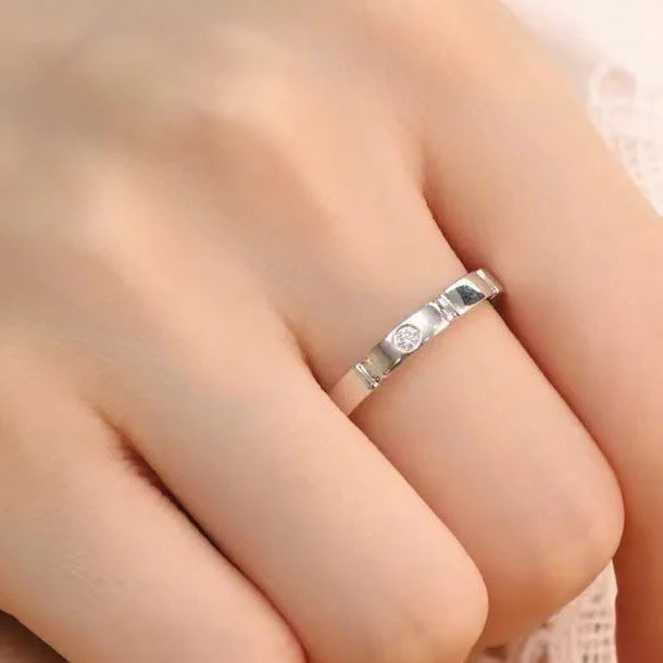 Square sugar romantic encounter ring [men's]]