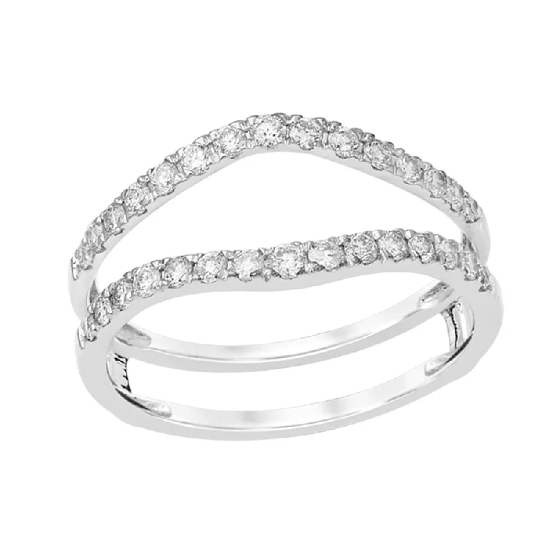 Best hoop earrings with detachable studs for a versatile and adjustable accessory-14K 0.50CT Diamond RING GUARD