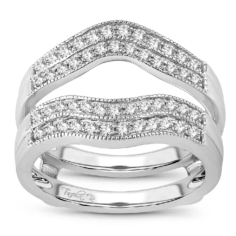 Best hoop earrings with Swarovski crystals for added sparkle and luxury-14K 0.50CT Diamond RING  GUARD.