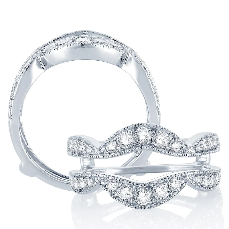 Best hoop earrings with detachable studs for a versatile and adjustable accessory-14K 0.75CT Diamond GUARD