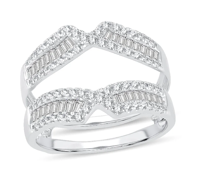 Best hoop earrings with Swarovski crystals for added sparkle and luxury-14K 0.75ct Ring Guard