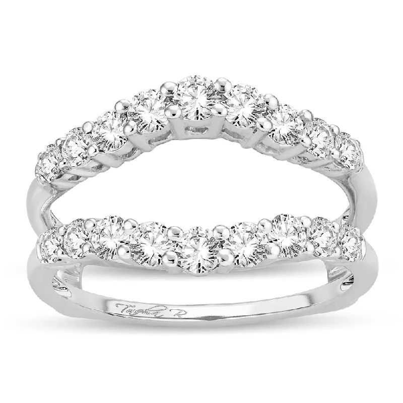 Hoop earrings with rhinestone embellishments for a glamorous and sparkling look-14K 1.00CT Diamond RING GUARD