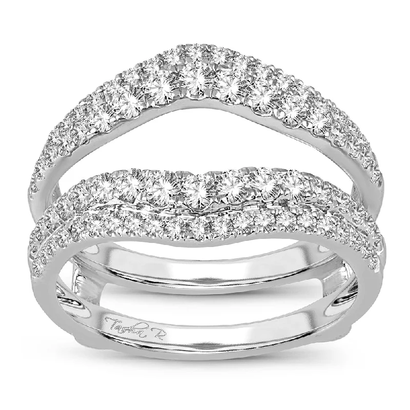 Hoop earrings with open designs for a modern, lighthearted vibe-14K  1.00CT  Diamond  RING GUARD.