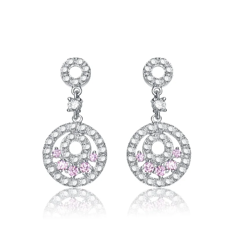 Best hoop earrings with matte finish for a sophisticated, understated design-Sylvie Pink Dreamcatcher Earrings