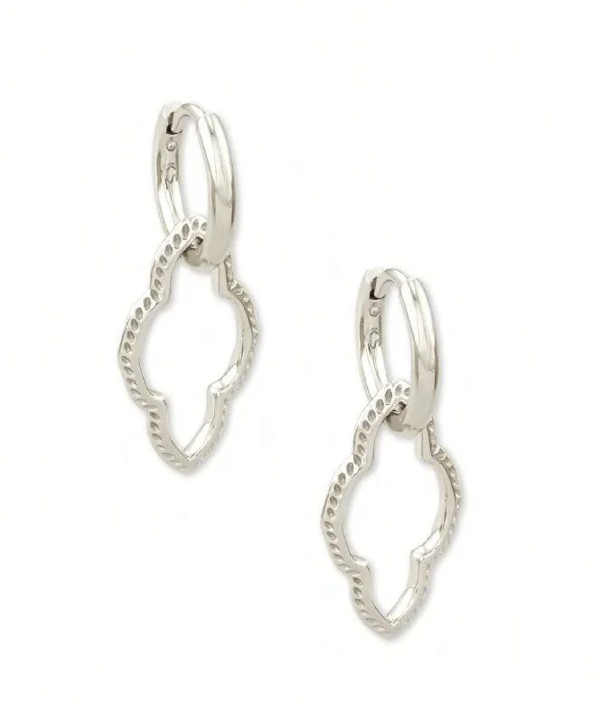 Best hoop earrings with sterling silver for an affordable and chic design-Abbie Huggie Earrings In Silver