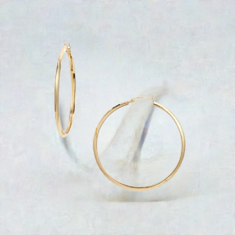 Best hoop earrings with infinity designs for a timeless and meaningful symbol-Adorn Gold Medium or Large Hoop Earrings