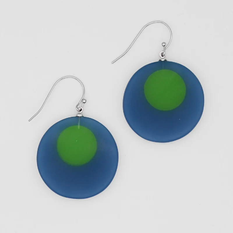 Best hoop earrings with minimal embellishments for a sleek and modern look-Blue Hana Earrings