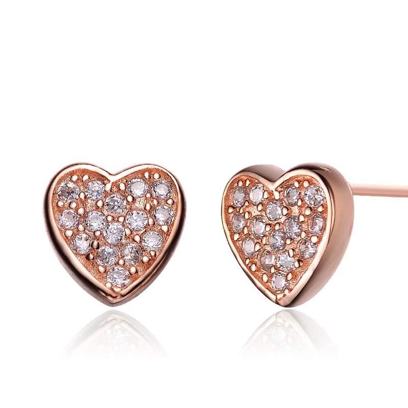 Hoop earrings with diamond-cut surfaces for added sparkle and shine-Juliette Midi Heart Last Pair Earrings