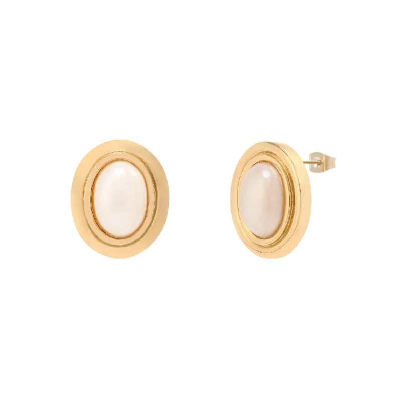 Best hoop earrings with butterfly motifs for a playful and whimsical appearance-Perla Earrings - Gold