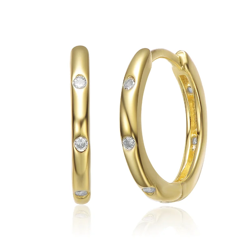 Best hoop earrings with multi-colored gemstones for a vibrant and lively touch-Cléo Chunky Gold Plated Hoop Limited Edition Earrings