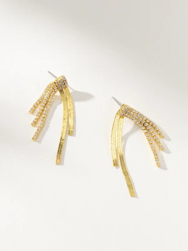 Hoop earrings with a chunky design for a bold and trendy statement-Twin Flame Earrings