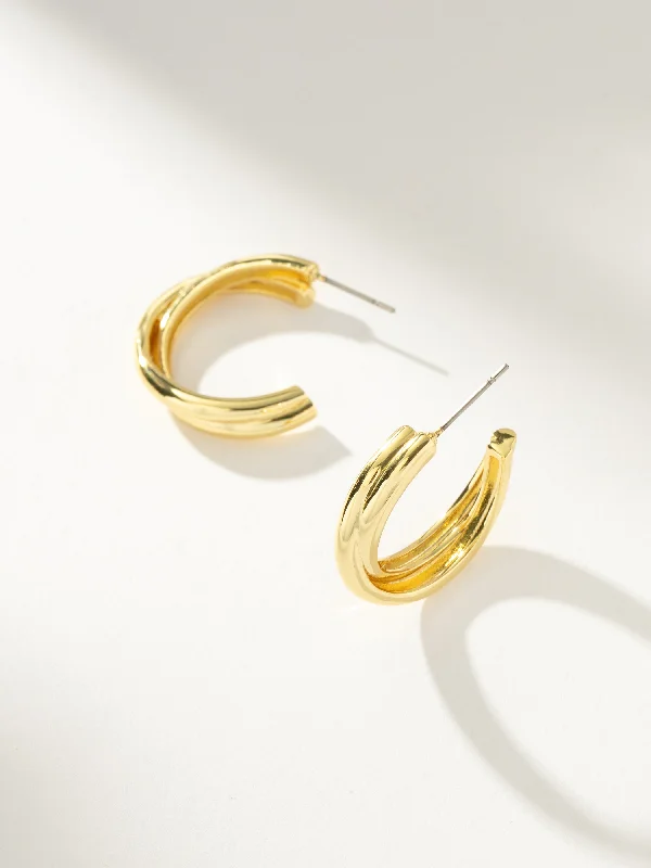 Best hoop earrings with asymmetrical designs for a fashion-forward, avant-garde look-Twisted Hoops