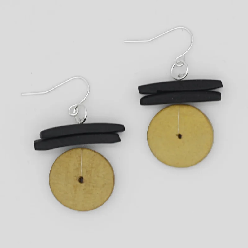 Best hoop earrings with stacked layers for a dimensional and bold look-Yellow Elaine Earrings